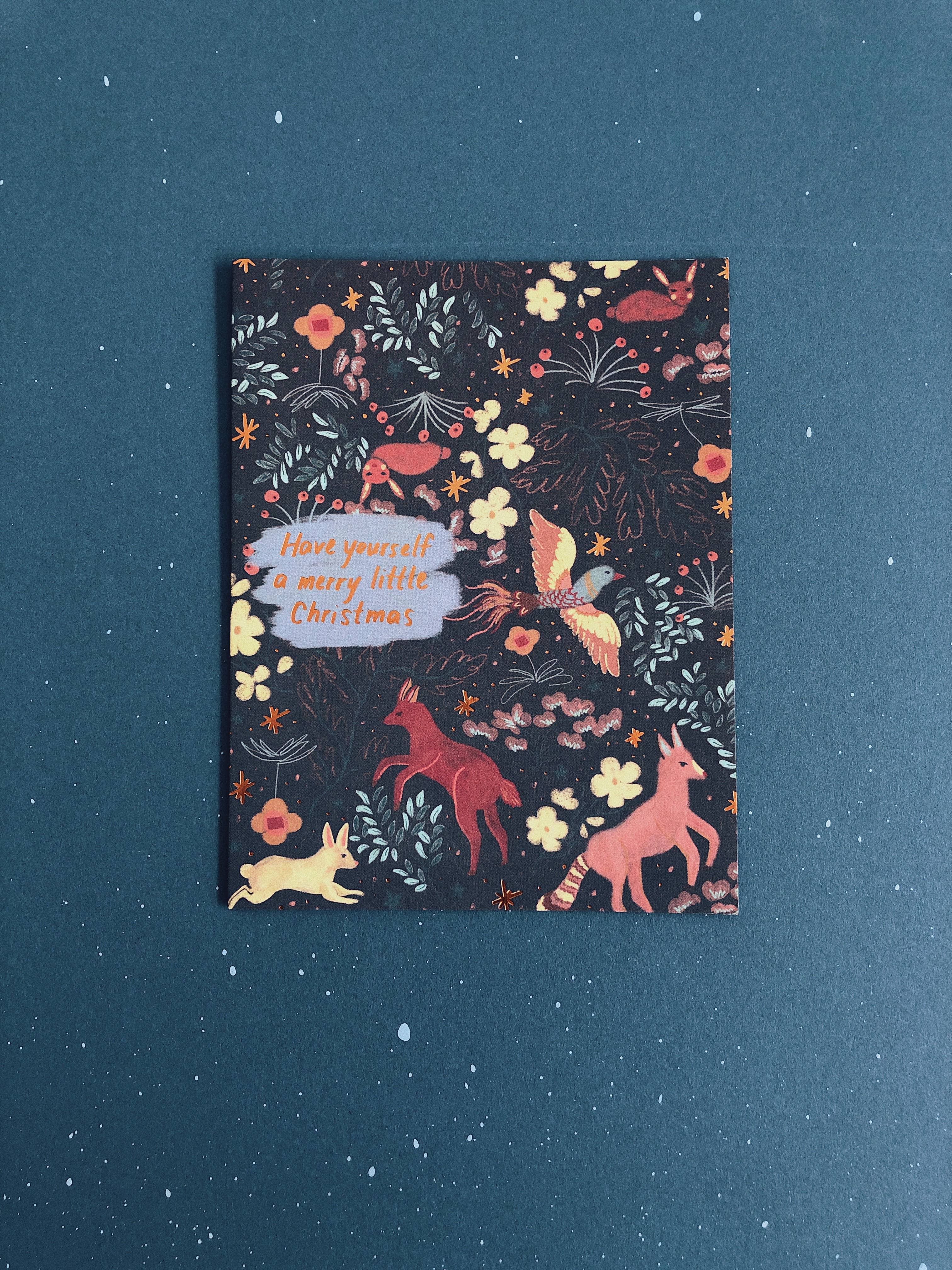 Small Adventure - Wholesale Christmas Card - Forest Pattern Card1