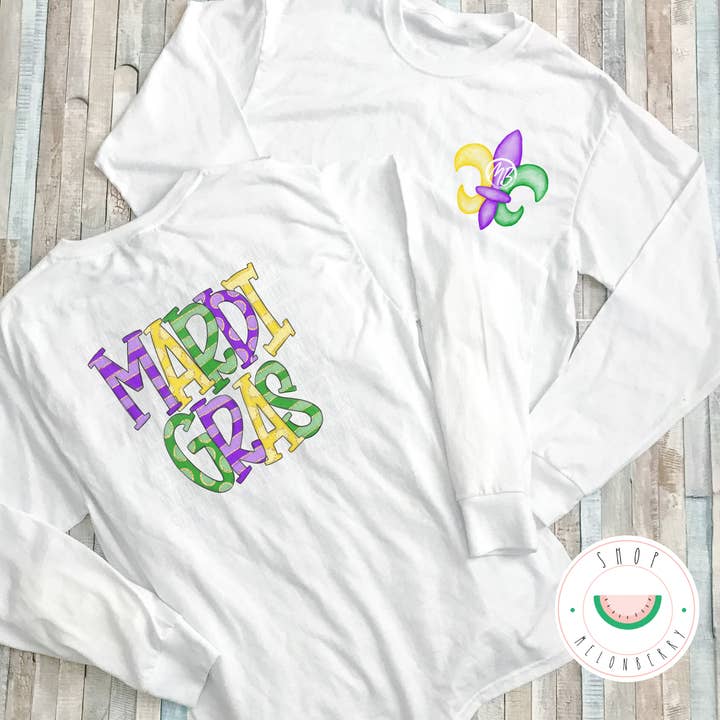 Mardi Gras Toddler, Youth or Adult Tee for wholesale by MelonBerry