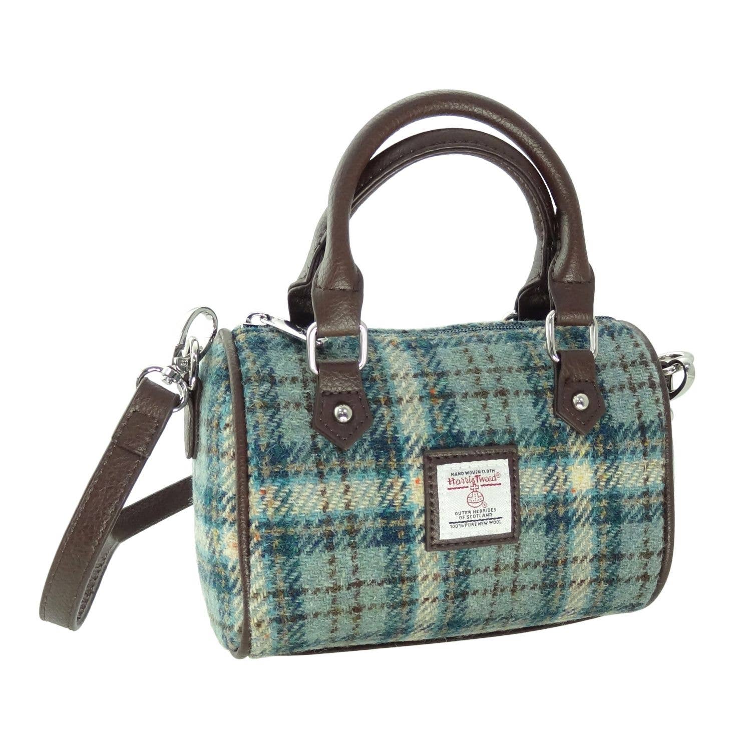 Glen Appin Of Scotland - Wholesale Top Handle Bag - Women's - LB1203 Harris Tweed 'Kilbride' Mini Bowling Bag17