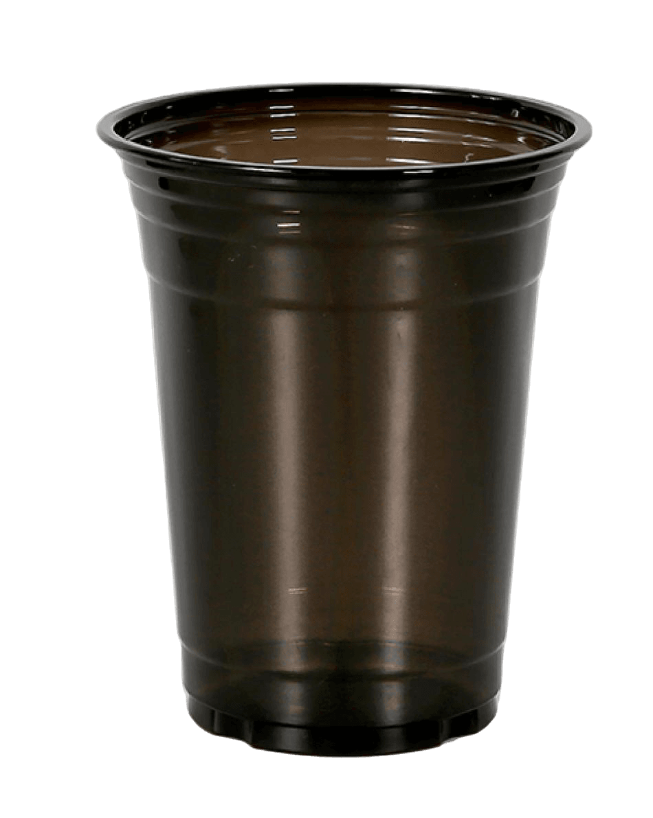 Clene Pack - Wholesale Disposable Cup - CLENE PACK Black Plastic Cups, PET, BPA-Free1