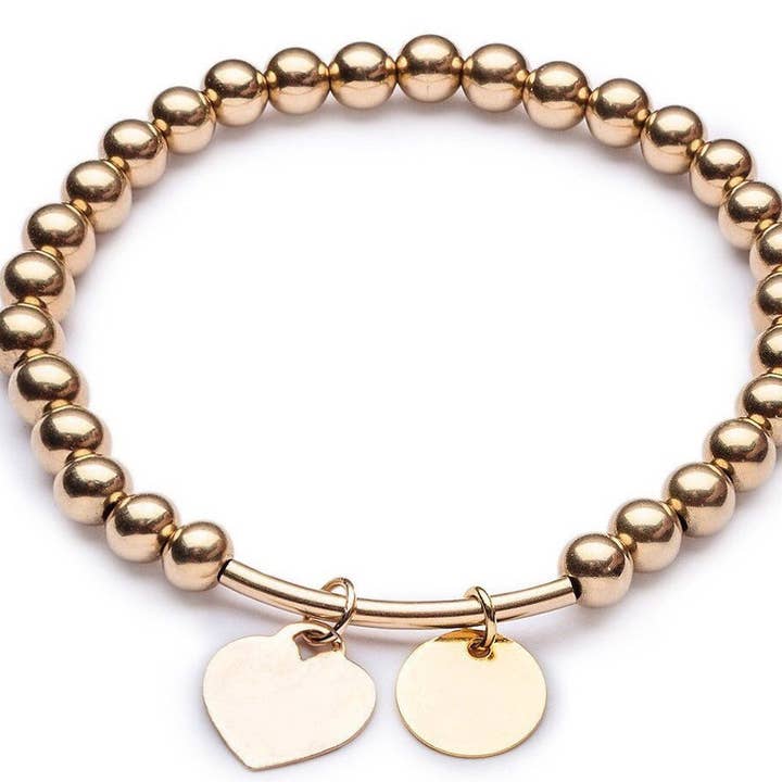 KANA Medium - Pulseira gravável - Pulseira de bola de 5 mm com Gra por atacado de CLASSYANDFABULOUS Jewelry