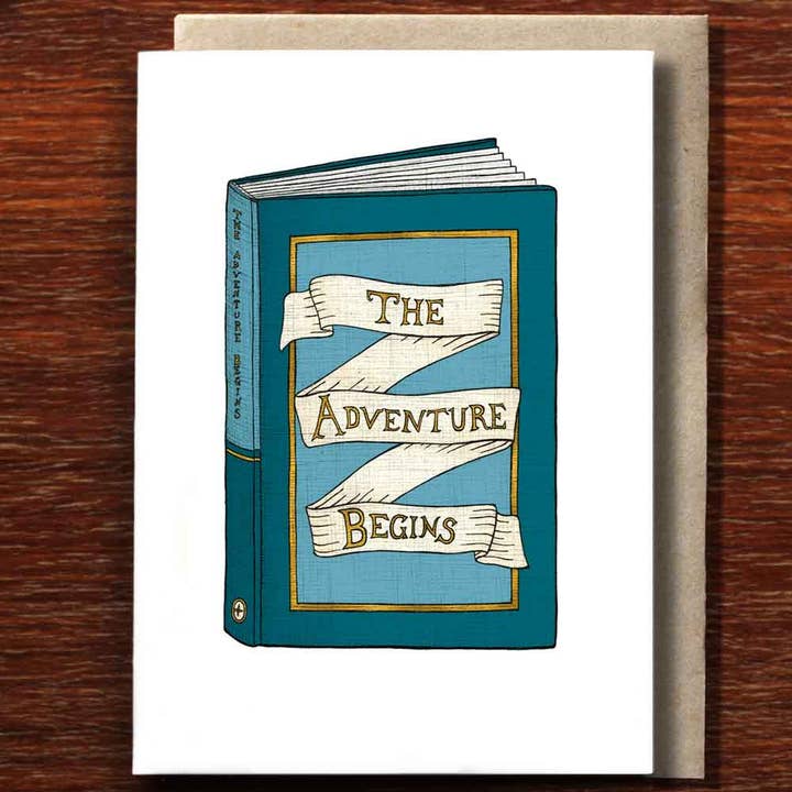The Adventure Begins - Greeting Card for wholesale by The Nonsense Maker