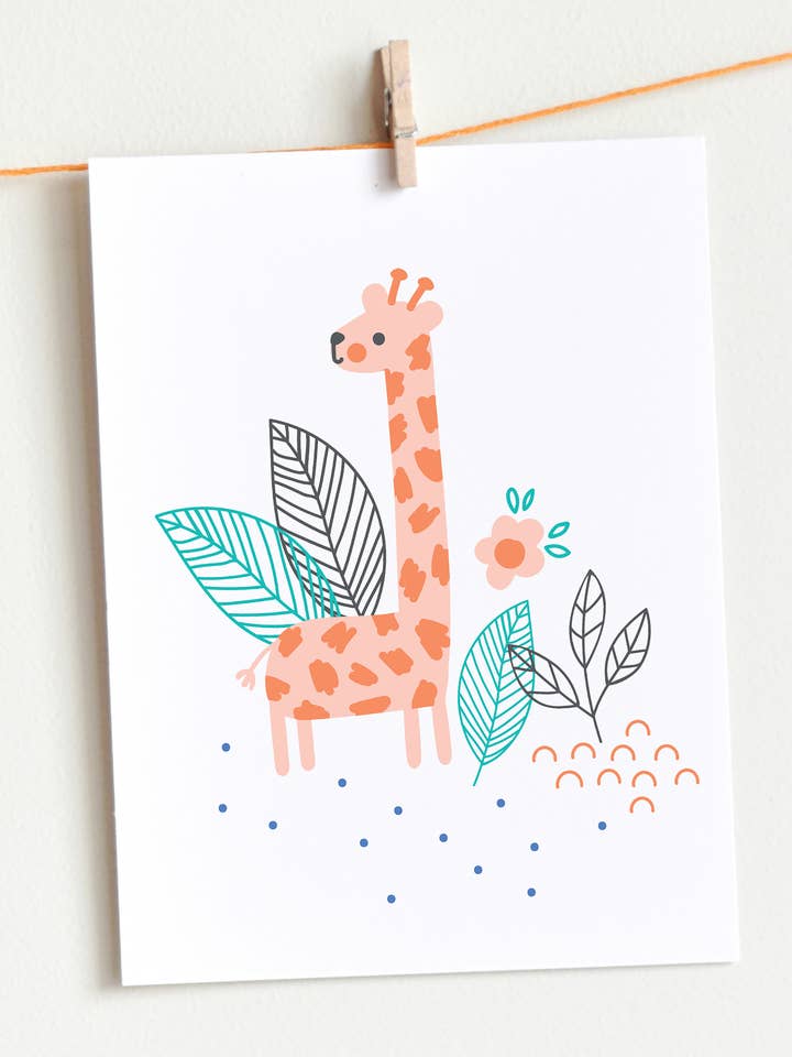 Giraffe Art Print for wholesale by Michele Payne