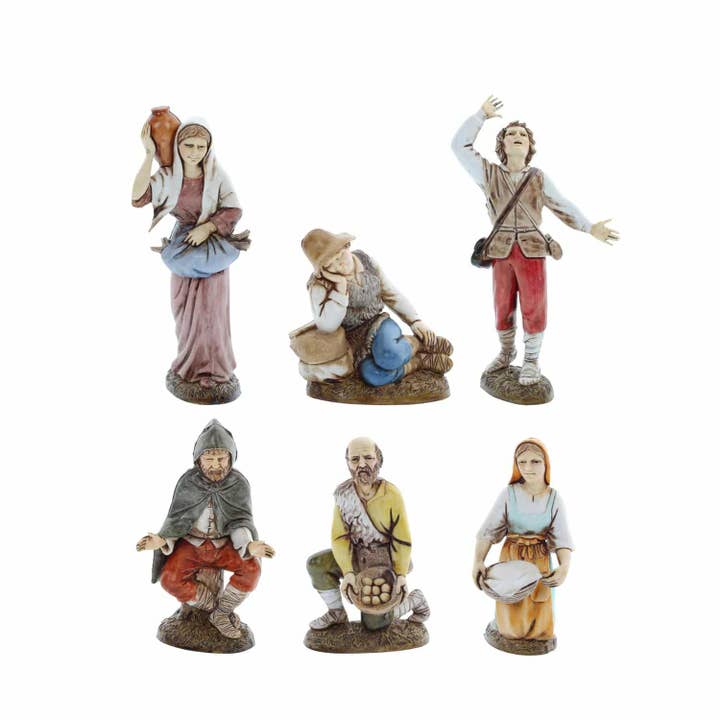 Set of 6 Medium Neapolitan Shepherds 12 for wholesale by Moranduzzo