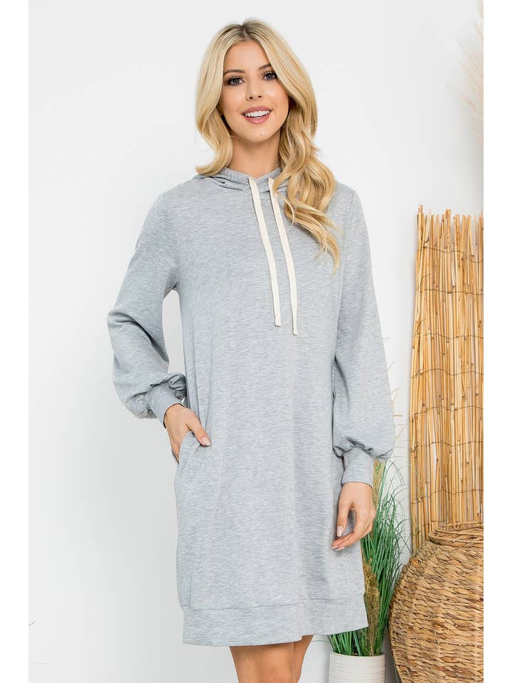 You & Me - Wholesale Hoodie - Women's - YMD10061XV-PLUS SIZE FRENCH TERRY LONG PUFF SLEEVE HOODIE18