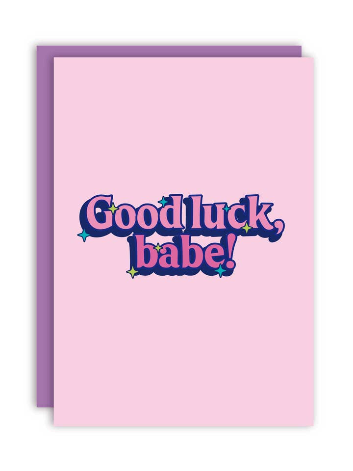 Buona fortuna, tesoro! Biglietto di auguri per la vendita all'ingrosso da parte di Studio Soph (We Pay Your Import Fees - We Ship DDP)