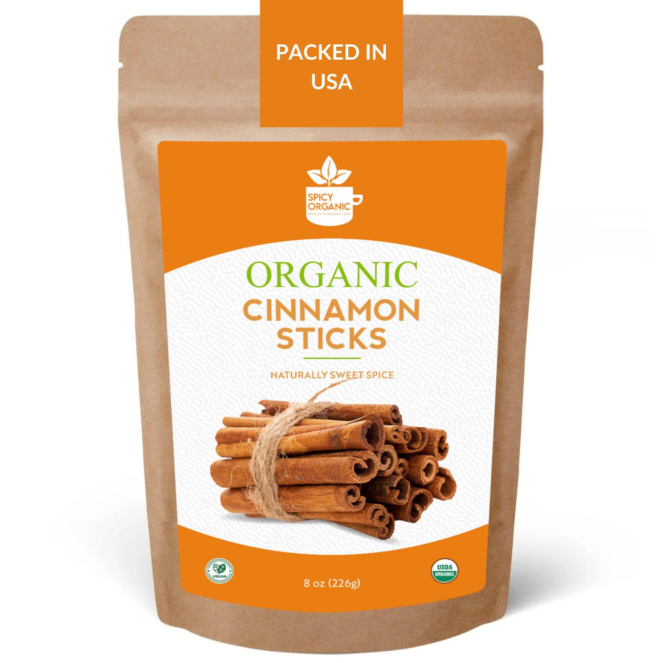 SPICY ORGANIC - Wholesale Herbs - Organic Cassia Cinnamon Sticks – Bold & Spicy Whole Cinnamon, USDA Certified8