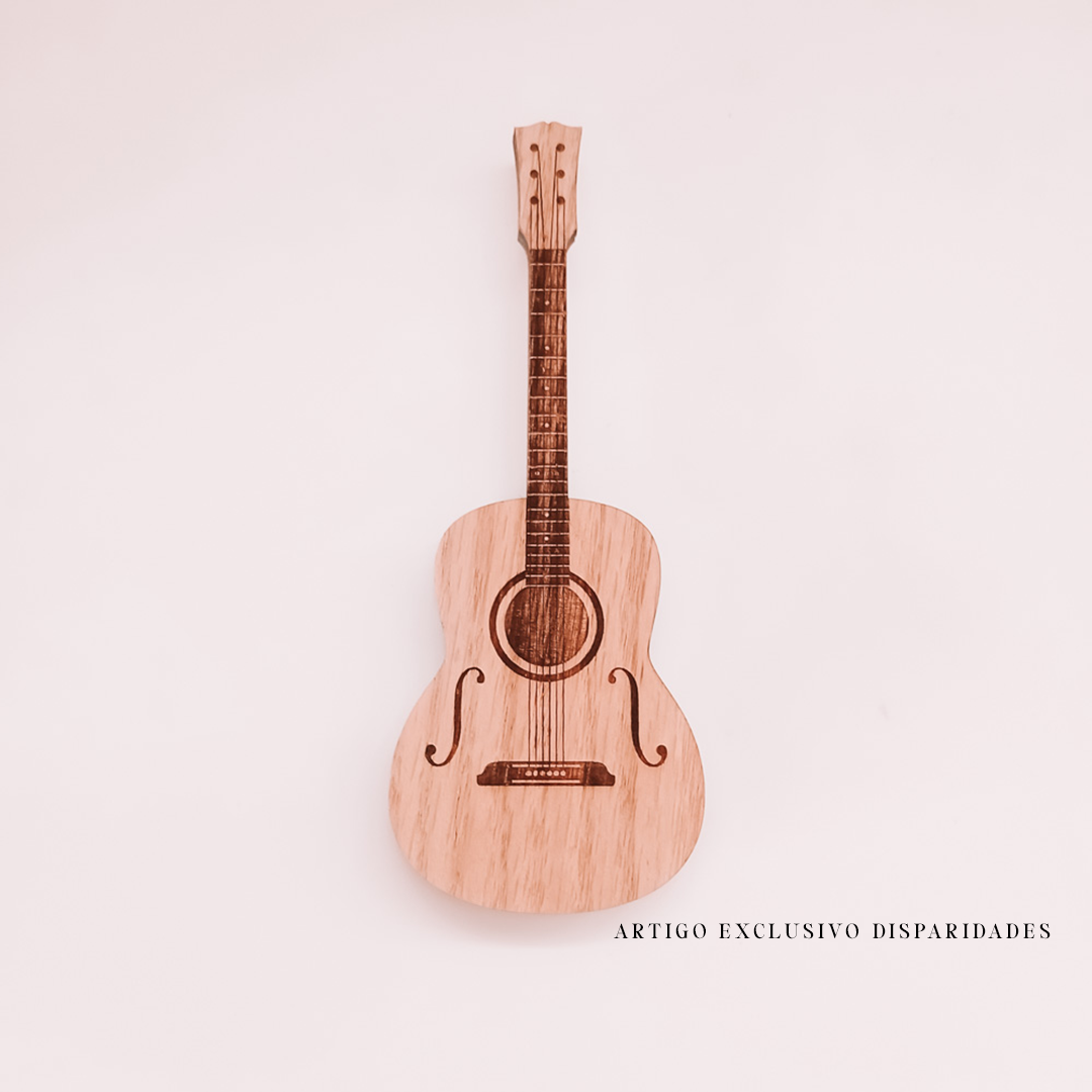 Disparidades – Engroshandel Musiktilbehør – Guitar-paletteholder i rustikt træ0