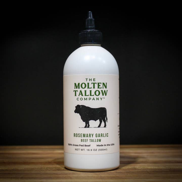 The Molten Tallow Company LLC - Wholesale Cooking Oil - Rosemary Garlic Beef Tallow0