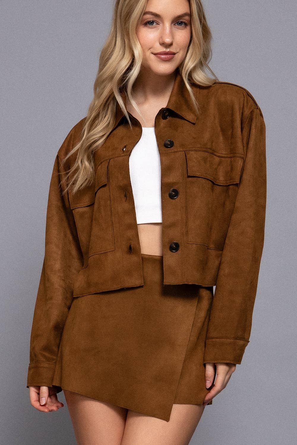 Active Basic | Active USA – wholesale Shorts – Women’s – Front Wrap Faux Suede Short Pants  31