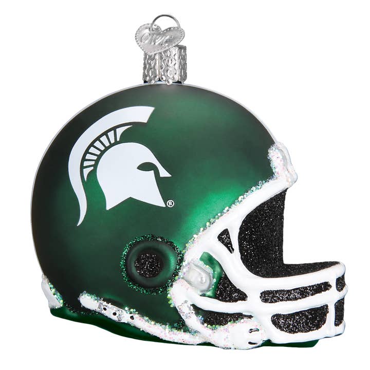 Old World Christmas - Wholesale Ornament - Michigan State Helmet Ornament1
