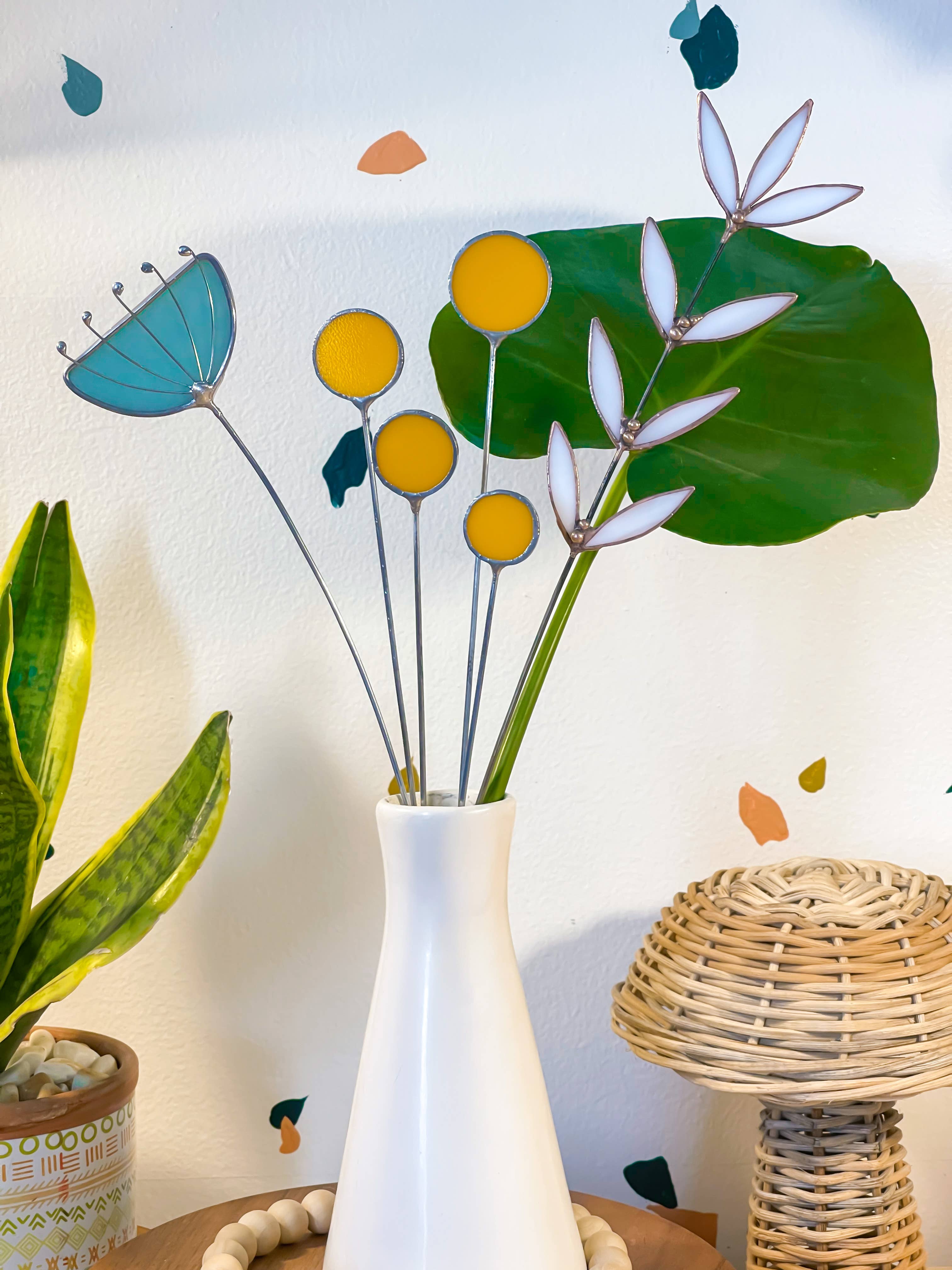 Samara Designs Studio - Wholesale Artificial Flowers - Glass Billy Button Set8