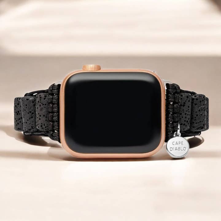 Lava Stone Apple Watch Strap for wholesale by Cape Diablo