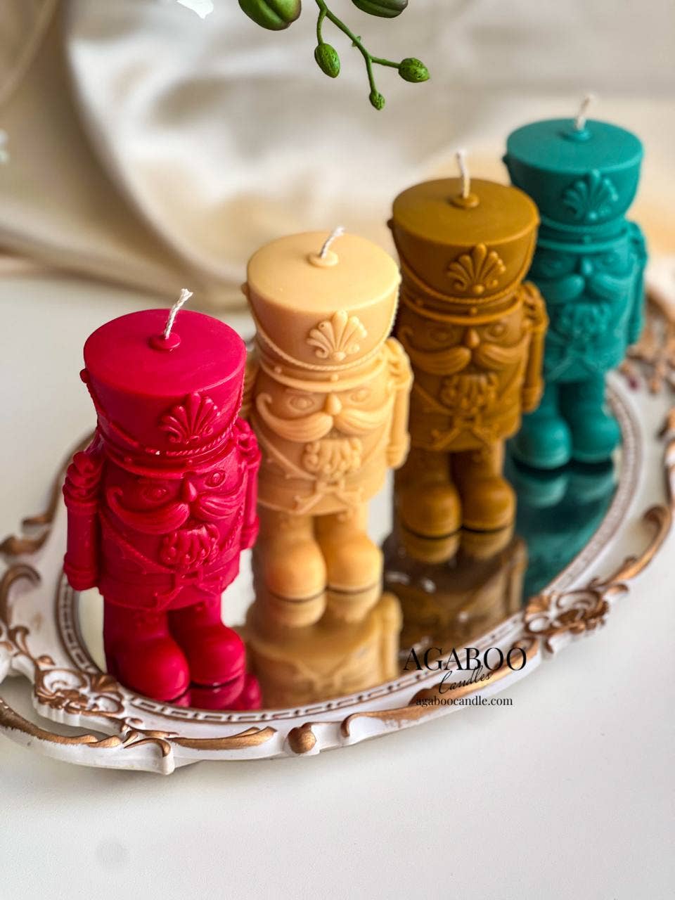 Agaboo Candle - Wholesale Novelty Candle - Christmas Shorty Nutcracker Statue Candle 5.5x2in 2