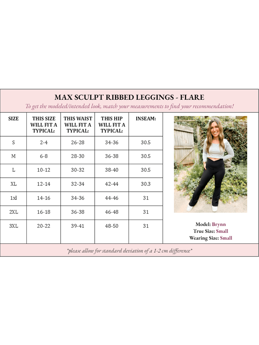 Girl Code Couture - Wholesale Athletic/Lounge Leggings - Women's - Molly Max Sculpt Ribbed Leggings - Flare1