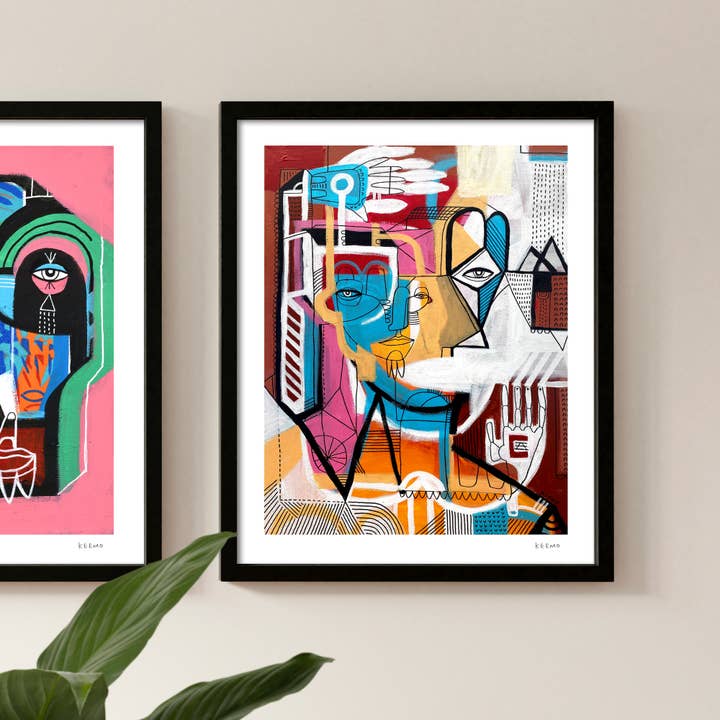 Keemo Gallery - Wholesale Art Print - Abstract Art Print Unique Wall Decor Signed Colorful Keemo 1
