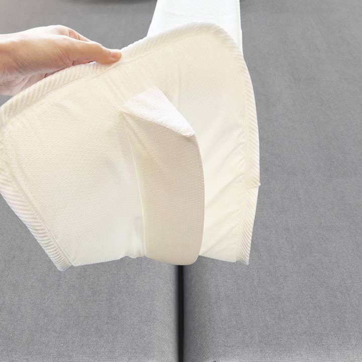 Hvid 74,8" Sengebro Pude, Enkeltseng til Kingsize Seng Konverter, Hvid for engroshandel på Faire2