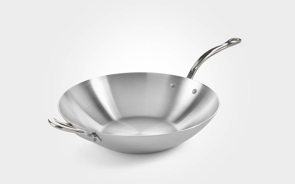 samuel groves – wholesale Kastrull – Klassisk 32cm rostfritt stål Triply Wok2