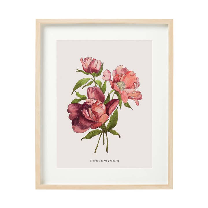 Peonies Art Print for wholesale by Common Silver