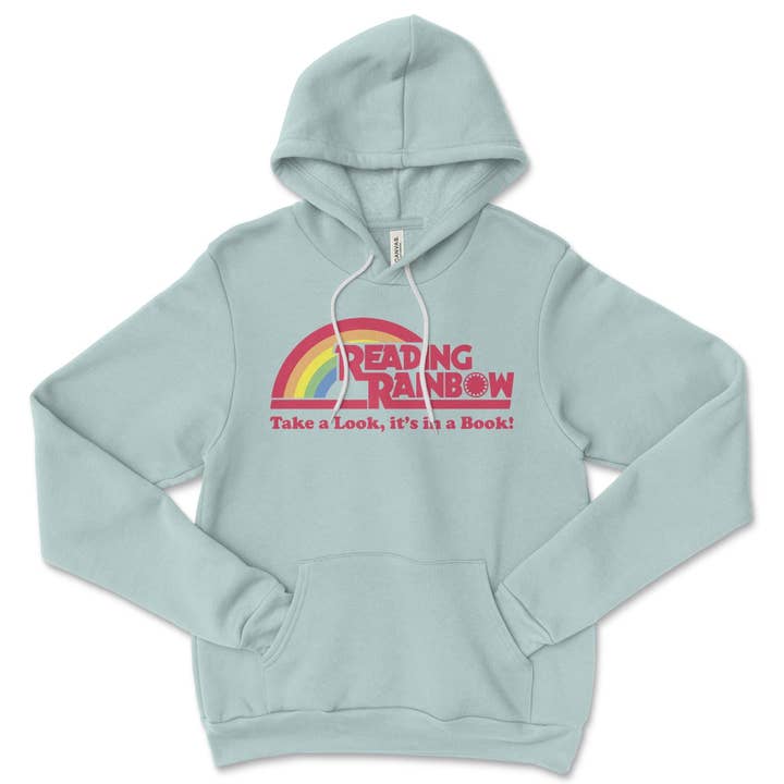 Keen Bee Studio - Wholesale Hoodie - Women's - Reading Rainbow Hoodie: Retro 80s Book Lover Sweatshirt3