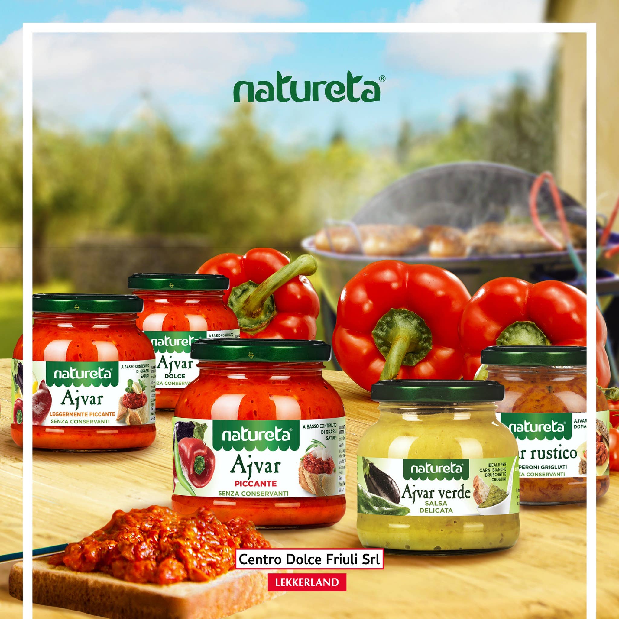 CENTRO DOLCE FRIULI – Großhandel Scharfe Soße – Natureta Würzige Ajvar-Sauce – 290 g1