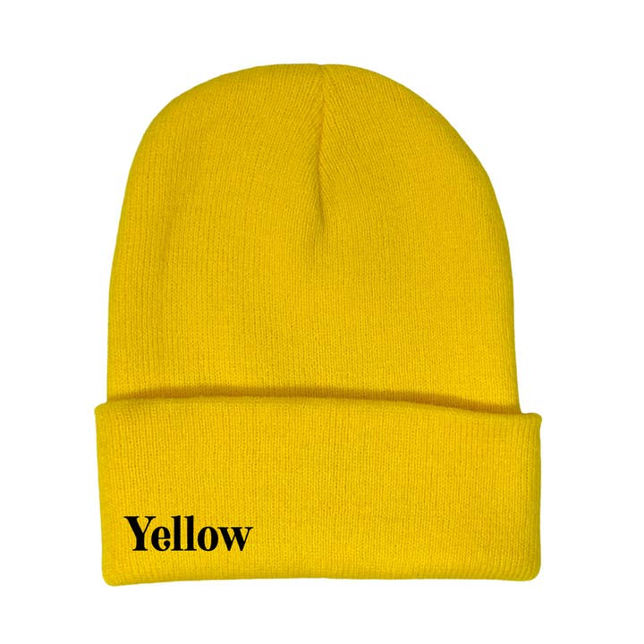 Rainbow Unicorn Birthday Surprise - Wholesale Beanie - Unisex - Unisex Rib Knit Margaret Beanie Fold Over Cuff Hat