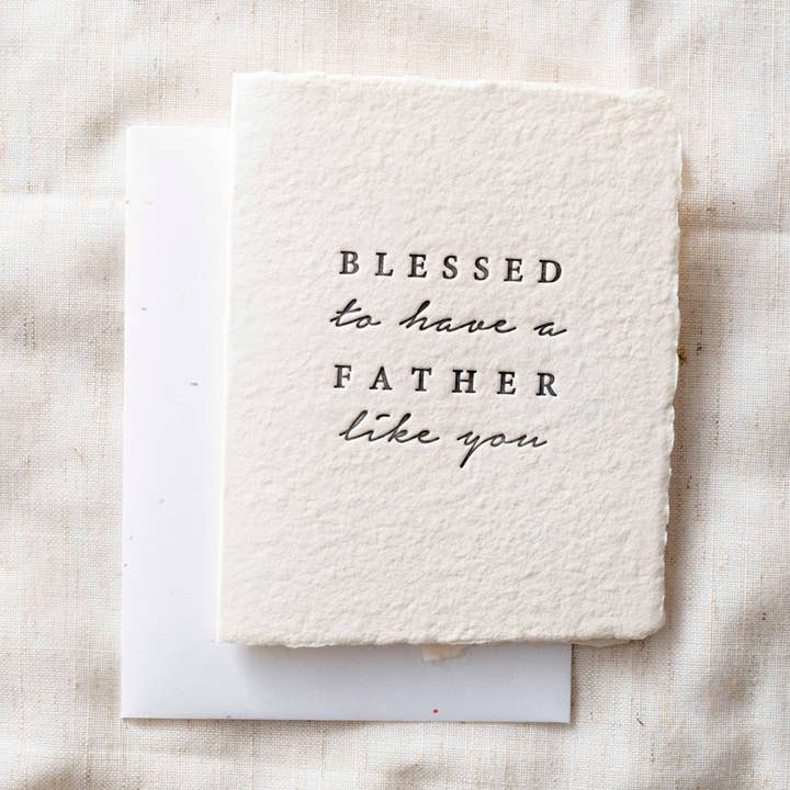 Blessed to have a Father like you | Father's Day Card for wholesale by Paper Baristas