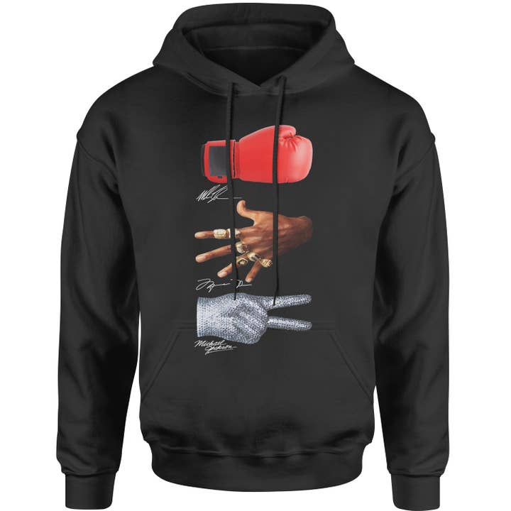 Expression Tees - Wholesale Hoodie - Unisex - Tyson Jordan Jackson Iconic Hands Adult Hoodie Sweatshirt