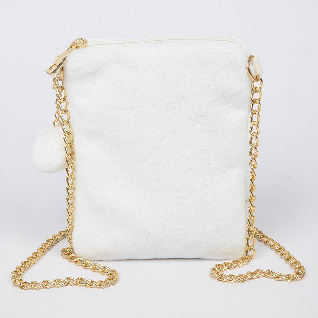 3AM BY H&D ACCESSORIES - Wholesale Clutch Bag - Women's - Faux Solid Fur Mini Clutch10