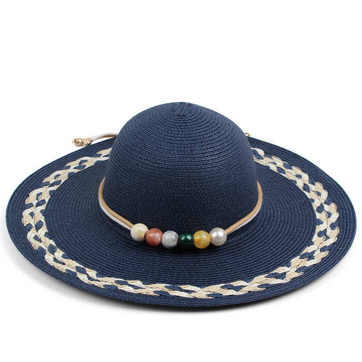 WOMEN PASTORAL STYLE VACATION STRAW HAT_CWAH1200 for wholesale by ACCITY