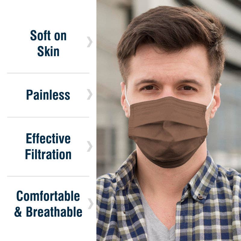 ShopHomeMed - Wholesale Protective Face Mask/Shield - WeCare Assorted Earth Tone Collection Masks1