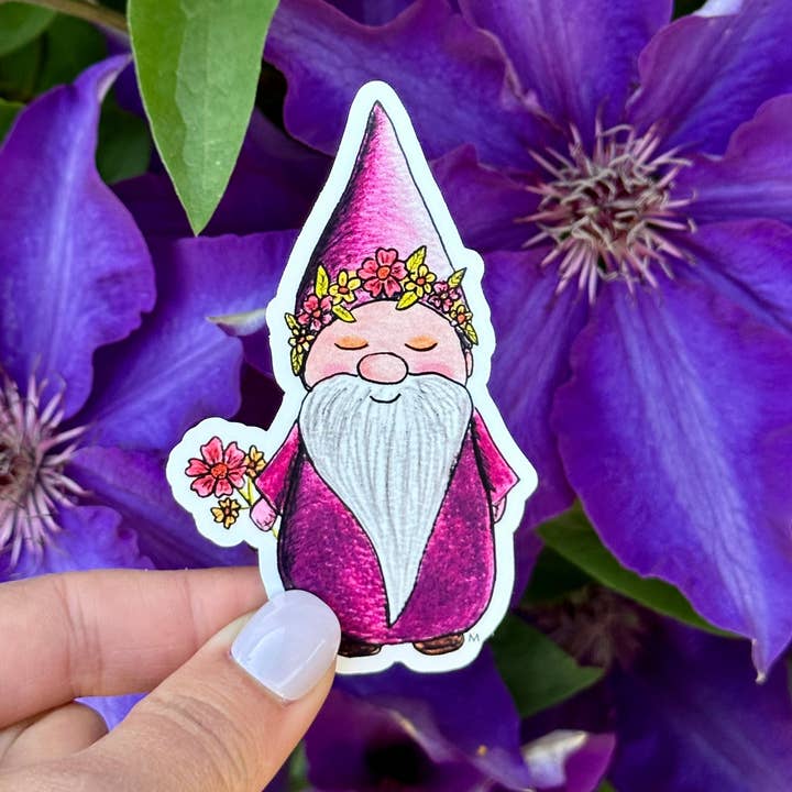 NOMAD Moon Magic – Engroshandel Klistermærke – Have Gnome Sticker, Cottagecore Æstetik, Håndlavet3