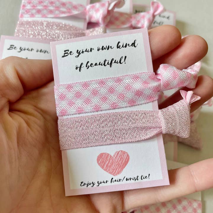 Positivi-Ties - Wholesale Hair Tie - Elastic hair Tie, Positivity Gift For Her, Empowerment Cards1