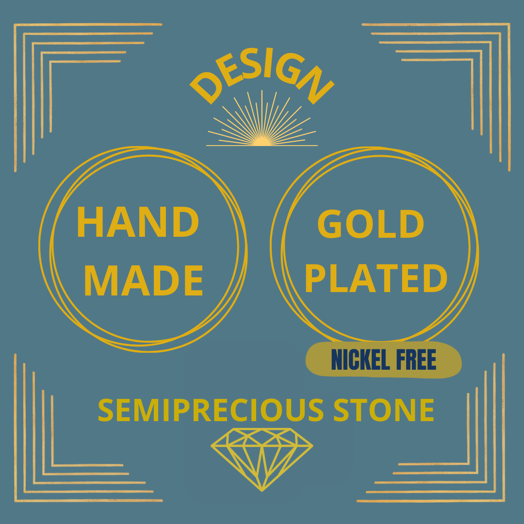 LA MAR - Wholesale Multi-Stone Ring - 3 semi-precious stone ring - gold-plated3