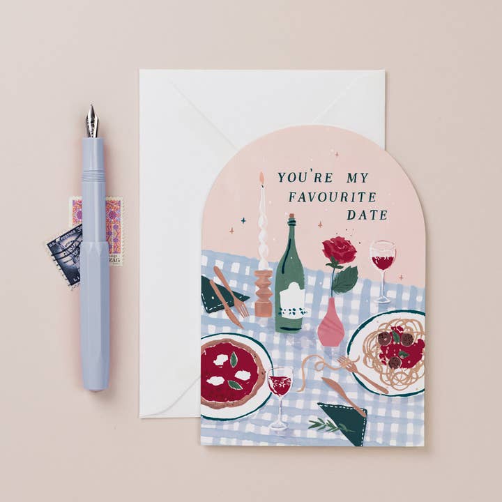 Sister Paper Co. - Wholesale Valentine's Day Card - Favourite Date Card | Valentine's Day Cards | Love Cards5