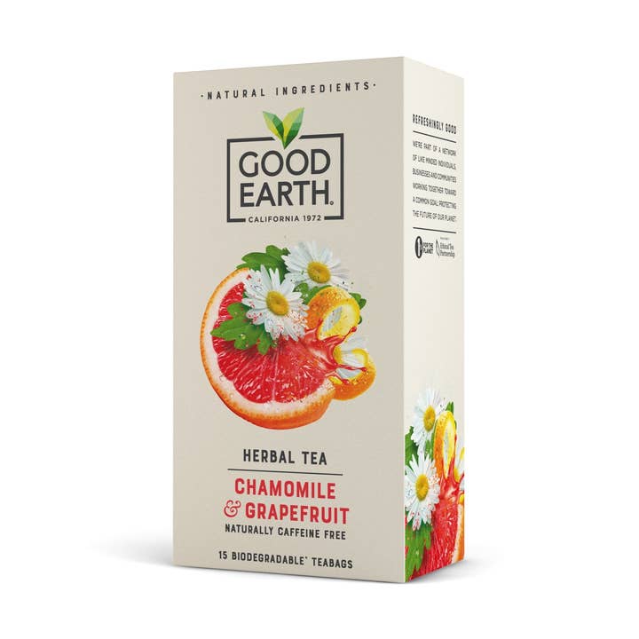 Chamomile & Grapefruit Teabags (Case: 5 units) for wholesale by Good Earth