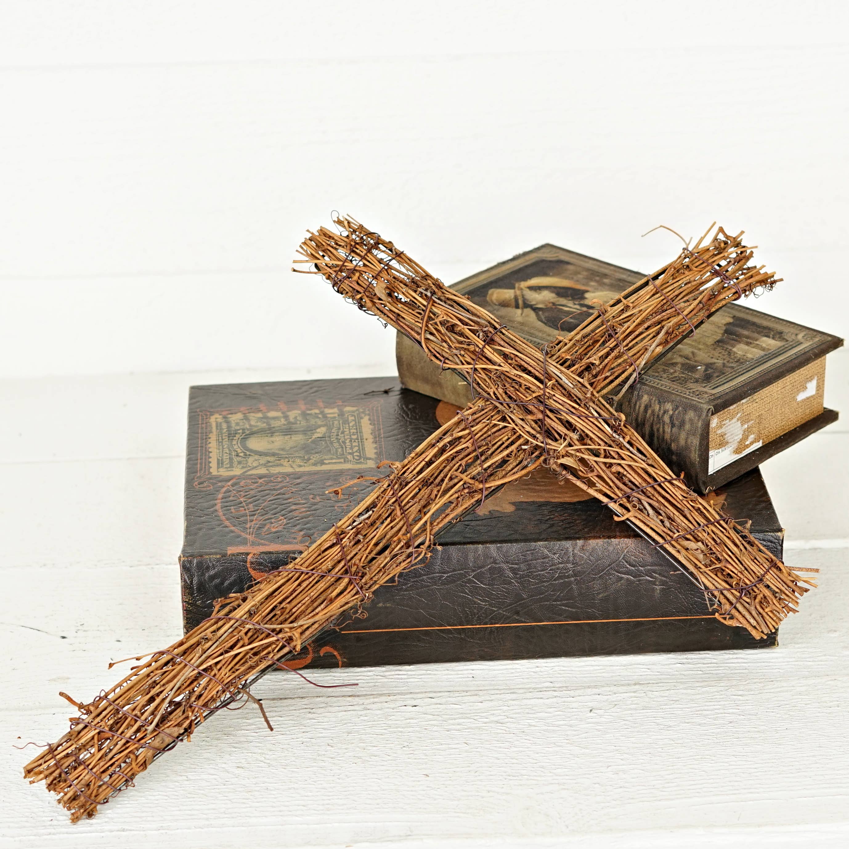 Impressive Enterprises, Inc. - Wholesale Wall Cross - 570396- Rattan twig cross- 18in x 12in natural3