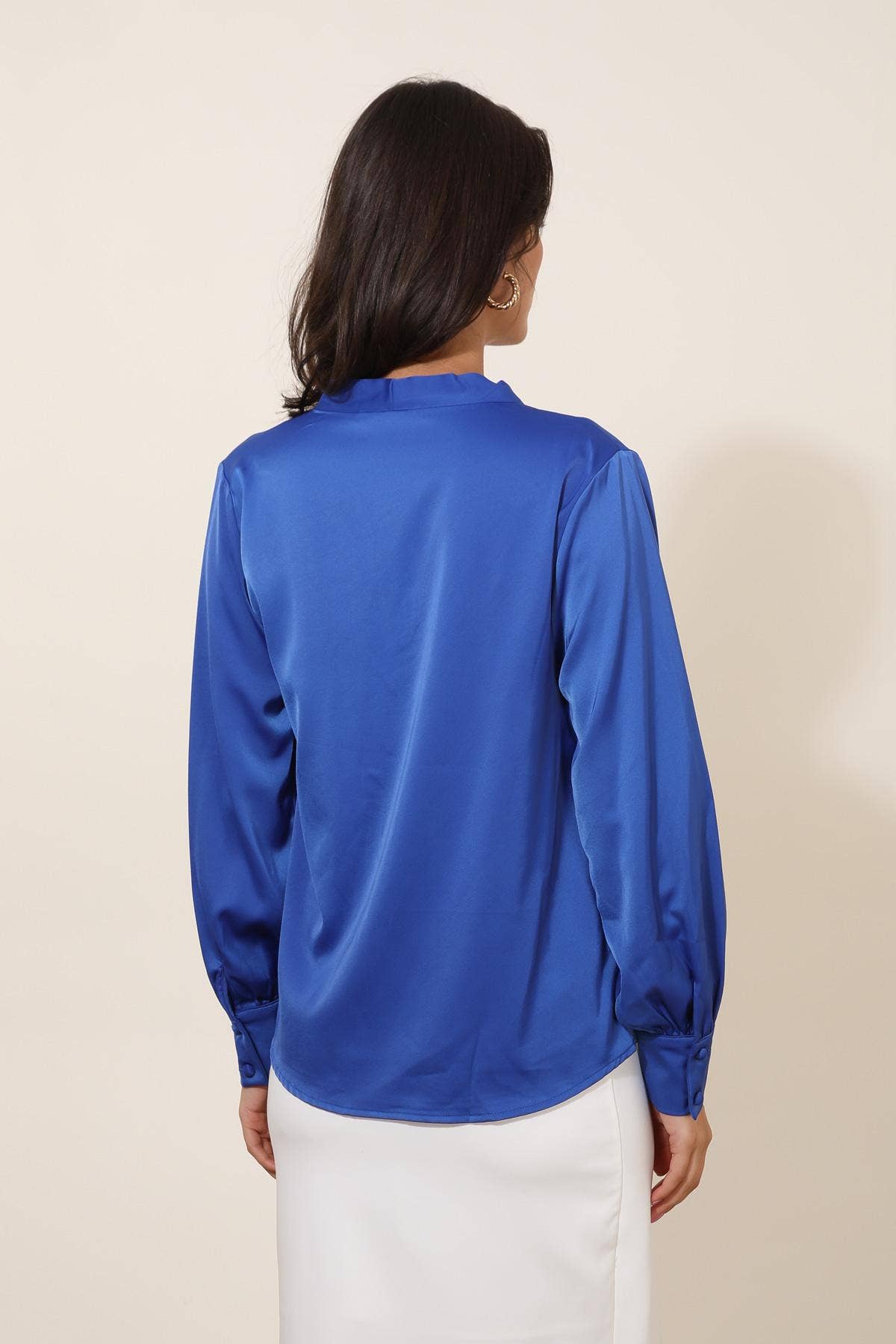 LULUMARY - Vendita all'ingrosso Camicetta - Donna - Blusa satinata H67217