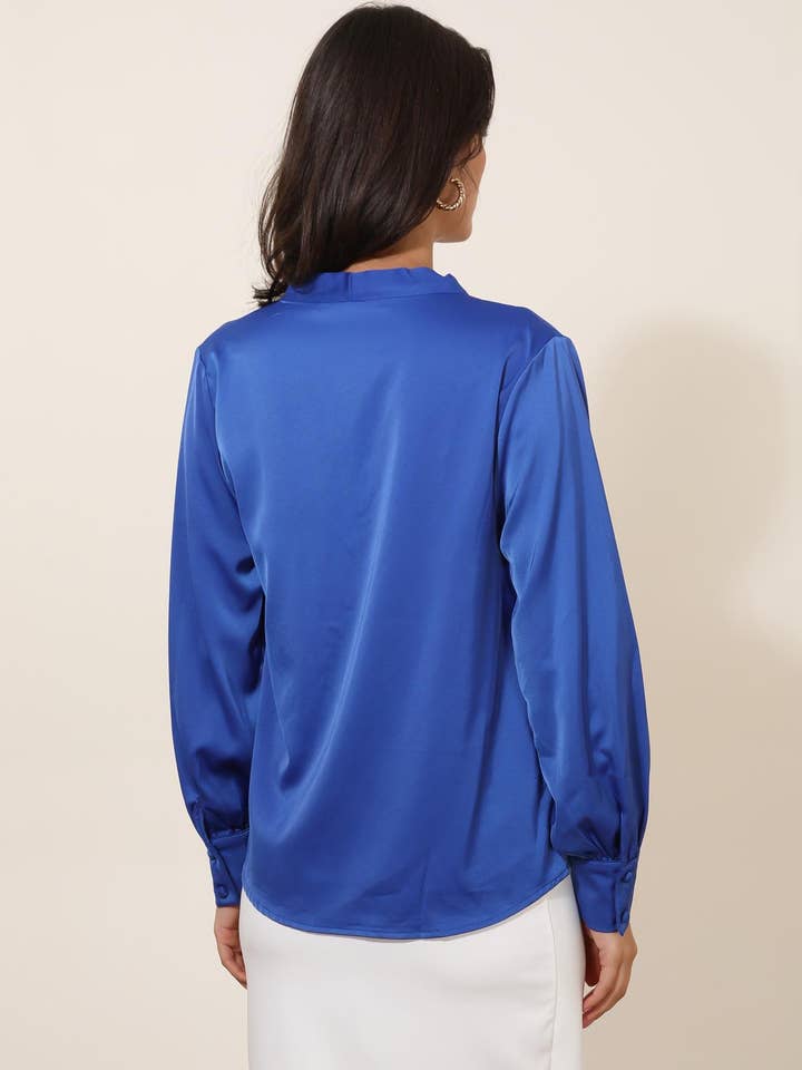 LULUMARY - Vendita all'ingrosso Camicetta - Donna - Blusa satinata H67217