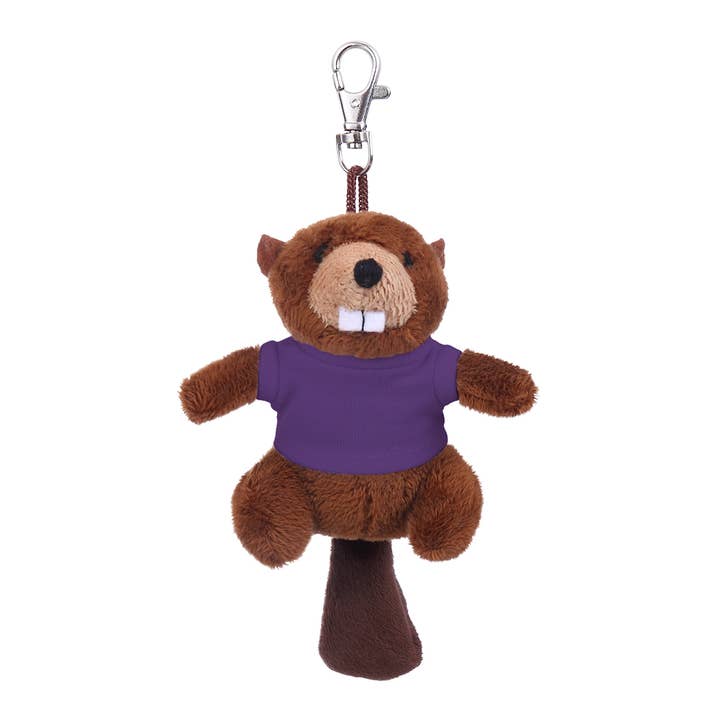 Plushland - Wholesale Keychain - Unisex - 4" Keychain - Beaver with customized shirt9