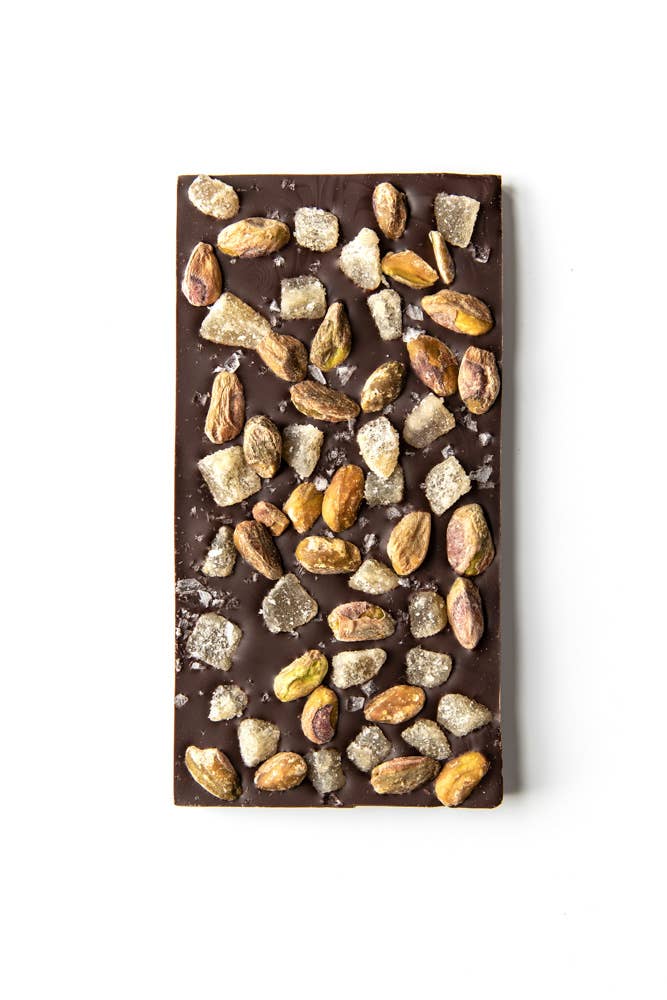 Wildwood Chocolate - Wholesale Chocolate Bar - Ginger Pistachio1