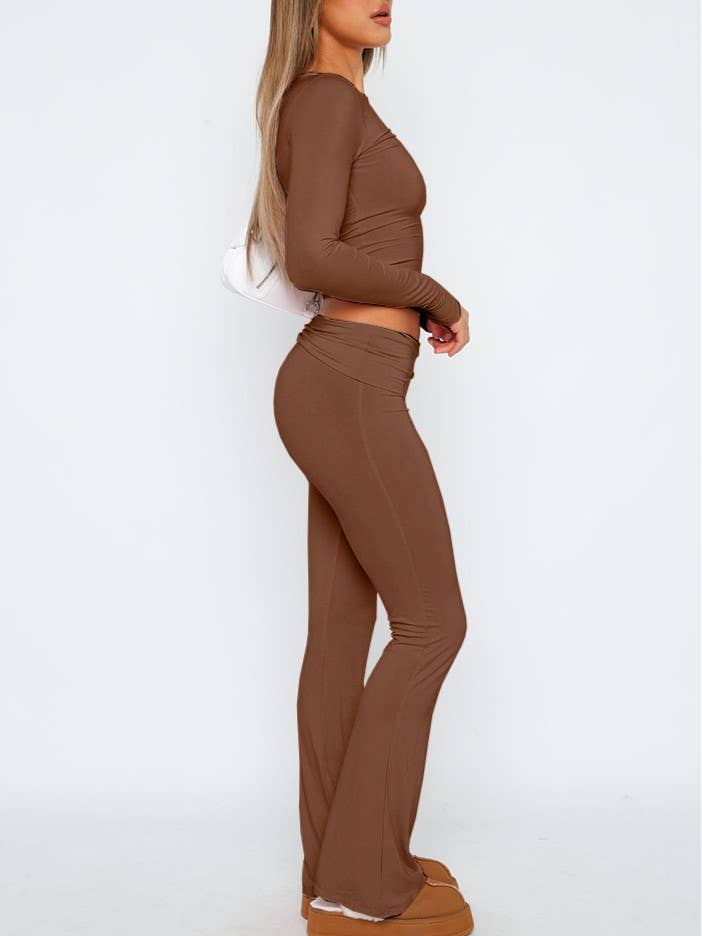 Rosa Clothing - Wholesale Pants - Women's - basic low rise flare pant9