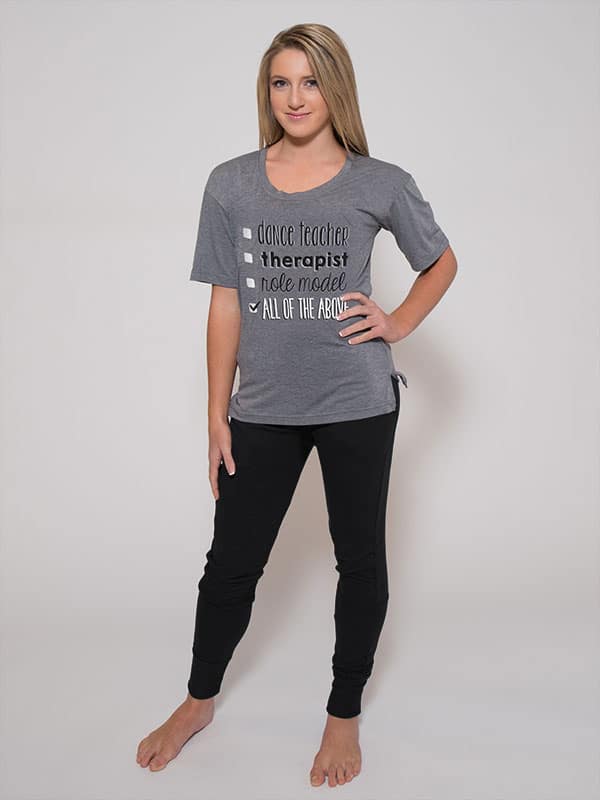 T-shirt oversize per insegnanti di danza per la vendita all'ingrosso da parte di Sugar And Bruno