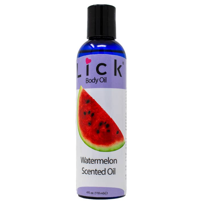Watermelon Scented Body Oil for wholesale by Lick