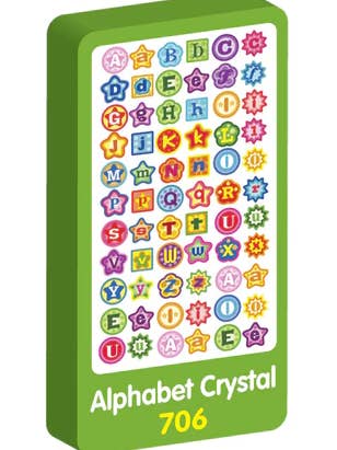 CRISTAL ALPHABAT pour la vente par Purple Peach Stickers