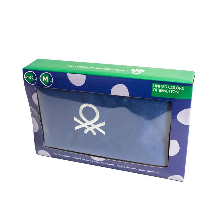 Julius K9 - Wholesale Pet Bed - Cat/Dog - Benetton Blue Polka Dots crib cover1