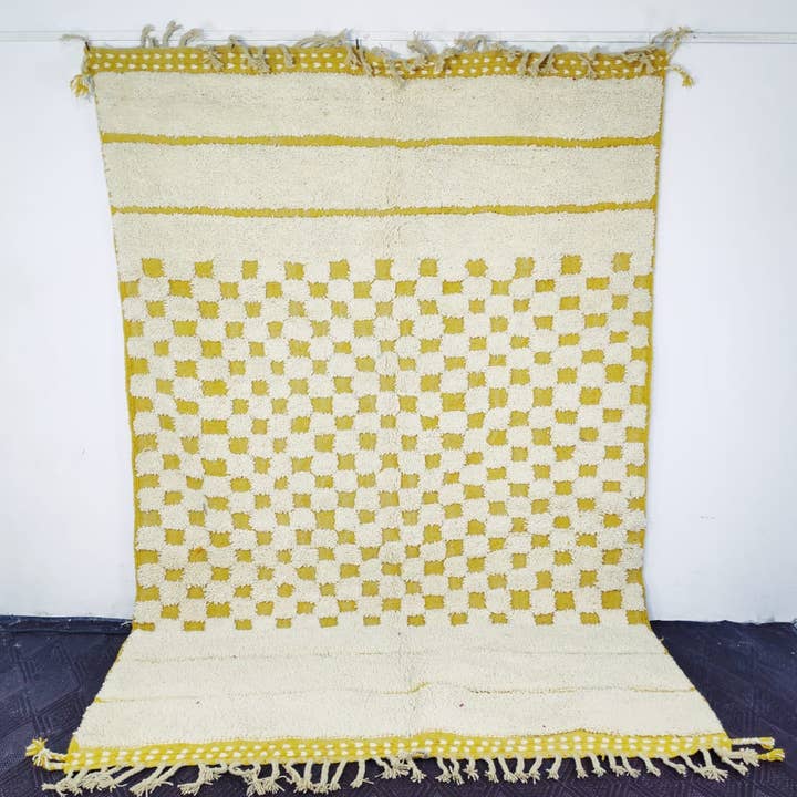 6006 BENI OUARAIN TÆPPE MAROKKANSK TÆPPE HÅNDLAVET 200 - 300 cm for engroshandel hos Maroccarpets Poufs and pillows wholesale +31648976894