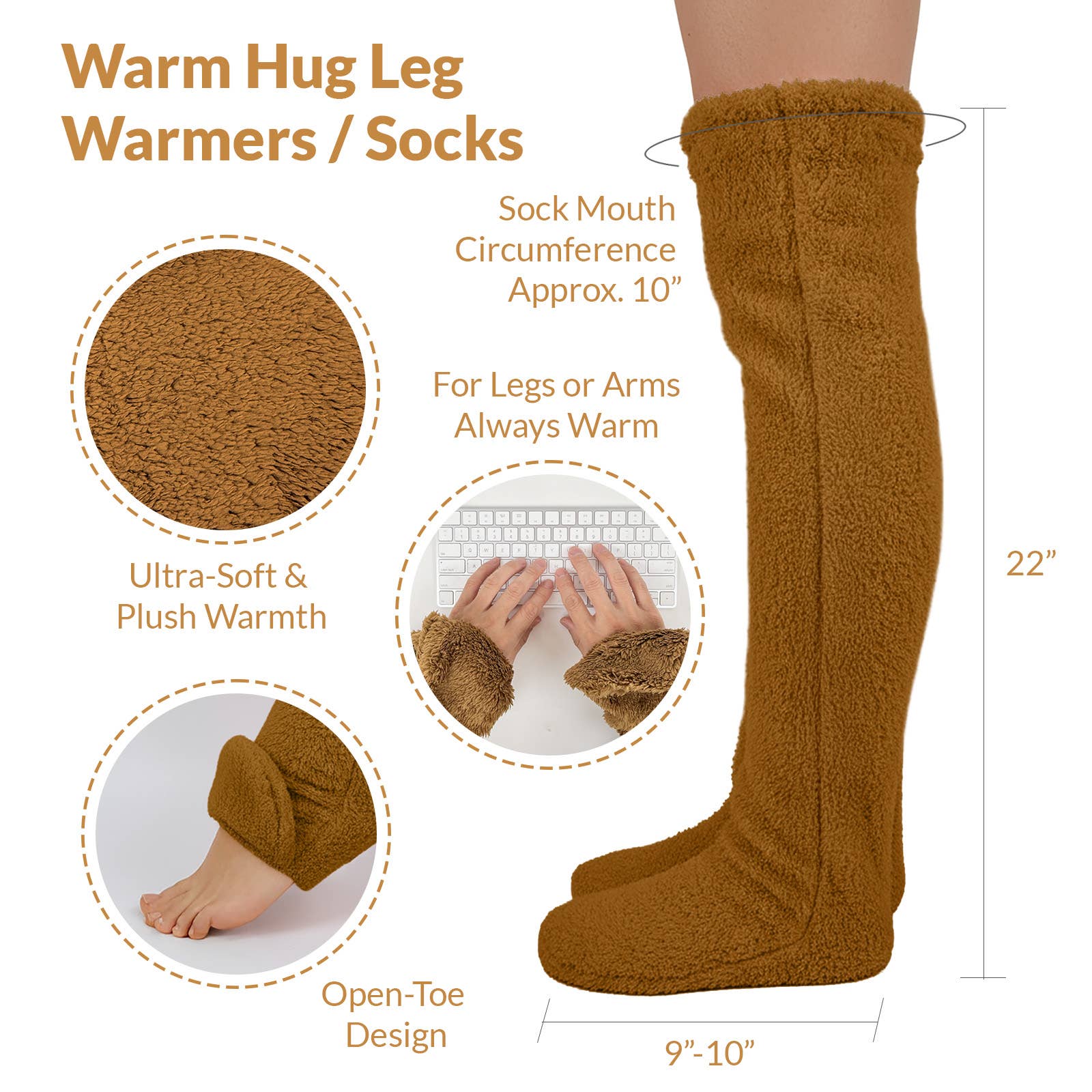 Wrapables.com - Wholesale Socks - Women's - Wrapables Fuzzy Thigh High Leg Warmer Socks21