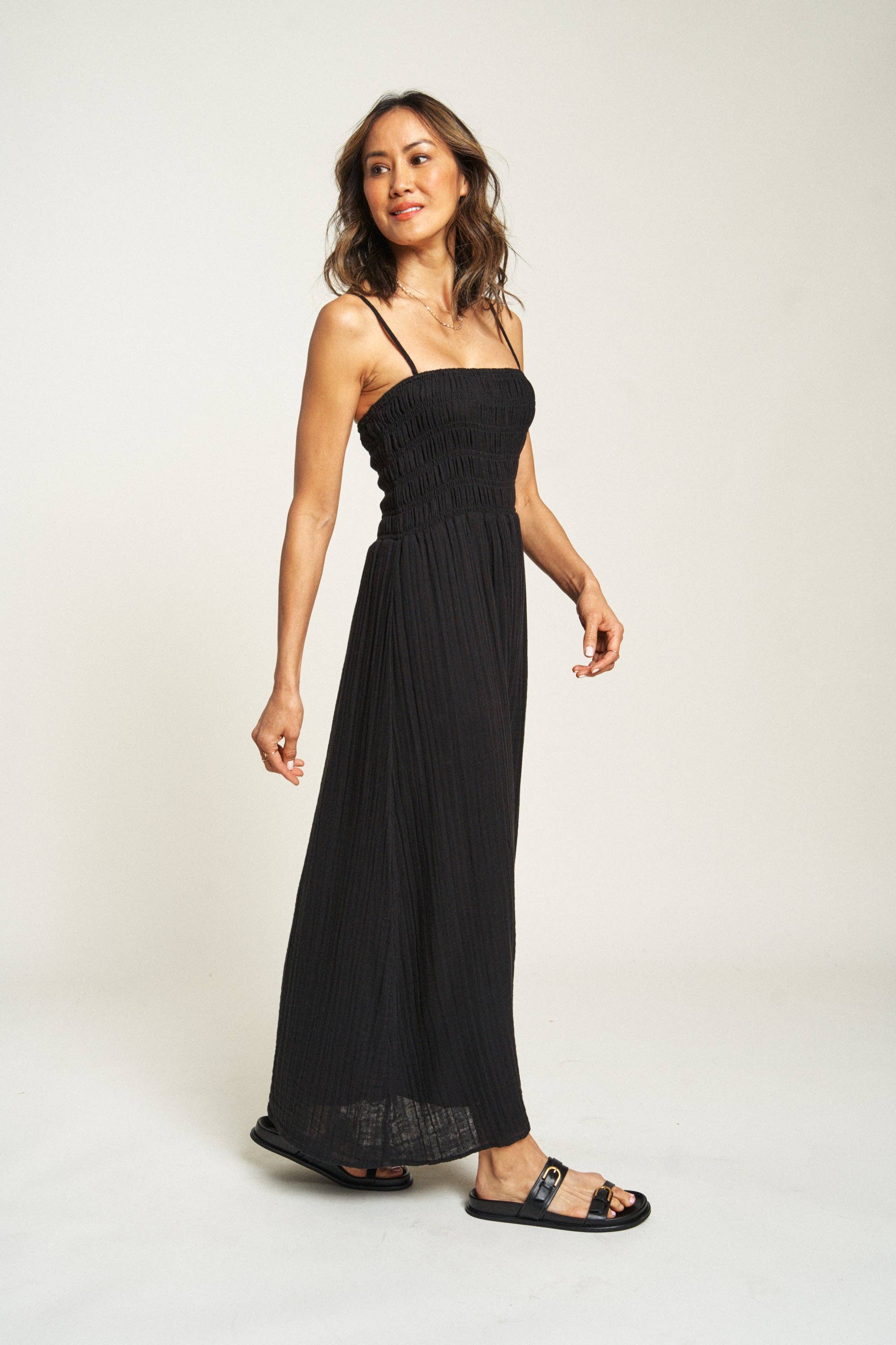 Maybrook Summer Maxi Dress, Black for wholesale on Faire7