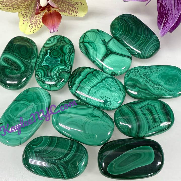 KayleeNYC - Wholesale Spiritual Stone/Crystal - 1 lb Natural Malachite Palm Stone Crystal Nice Quality4